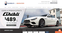 Desktop Screenshot of maseratiofarlington.com